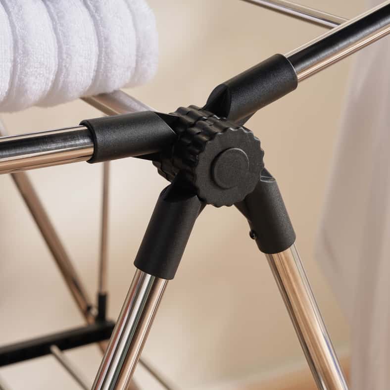 Pan Home Lex Foldable Cloth Dryer with 20m Drying Space 156x62x100cm - Black - Image 2