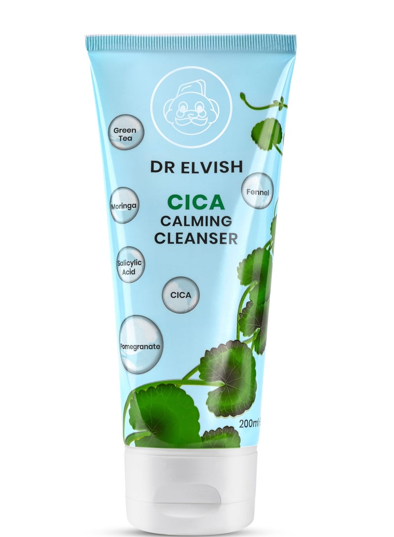dr elvish Cica Calming Cleanser & Cleansing Oil Set – Deep Pore Clean, Makeup Remover & Acne Soothing Skincare Duo - Image 3