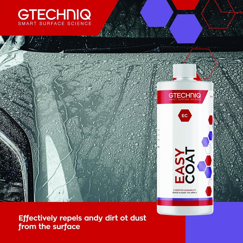 Gtechniq Easy Coat Refill for Cars, 17 fl oz | Extreme Dirt Resistance, Protects from UV, Weather and Wash Chemicals, Quick and Easy to Apply, for Paint and Glass Surfaces, Up to 3 Months Durability - Image 2