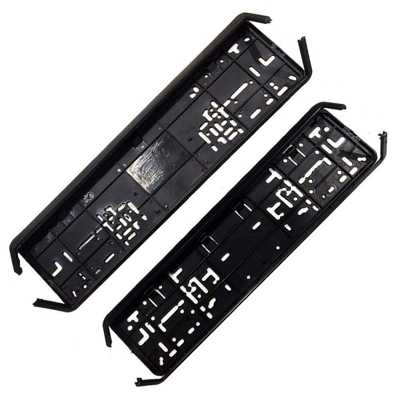 Yashinika ABS Universal CAR Number Plates Frame Folding for car (Number Plates Holders) for Car Front and Back Compatible for Eco-Sport with Standard Size, (Set of 2) Black - Image 5
