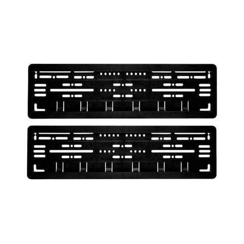 Yashinika ABS Universal CAR Number Plates Frame Folding for car (Number Plates Holders) for Car Front and Back Compatible for Eco-Sport with Standard Size, (Set of 2) Black - Image 2