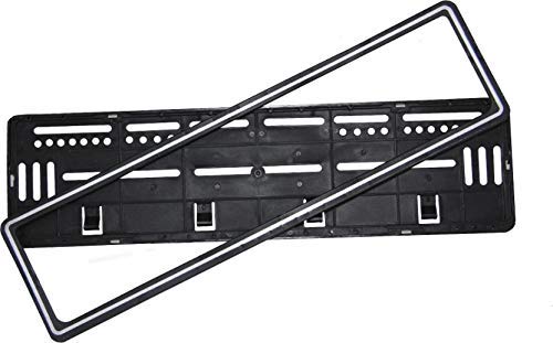Yashinika ABS Universal CAR Number Plates Frame Folding for car (Number Plates Holders) for Car Front and Back Compatible for Eco-Sport with Standard Size, (Set of 2) Black - Image 4