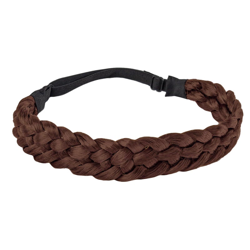 Fumwase 5 Strands Synthetic Braid Headband Coffee 1 Hairband