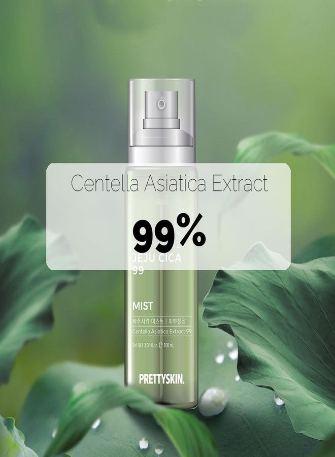 PRETTYSKIN The Pure Jeju Cica 99 Facial Mist 3.38fl.oz.(100ml) Centella Asiatica Extract 99% - Image 2