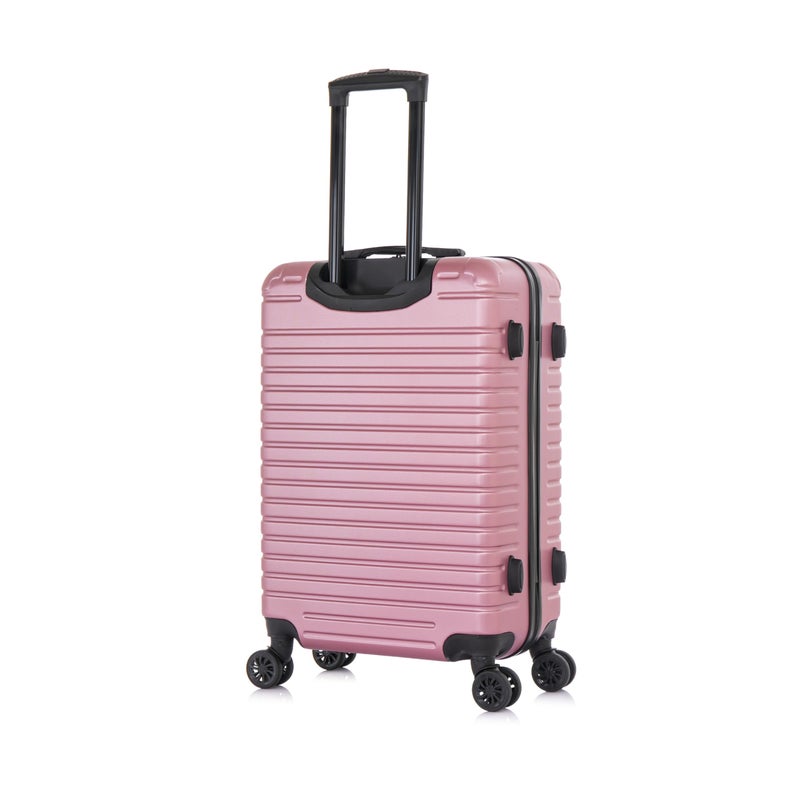 InUSA DEEP Luggage with GEL Handle | Spacious Traveling Suitcases, Travel Suitcase with Dual Spinner Wheels and Studs | 24 Inch Medium Hardside Luggage | Rose Gold - Image 5