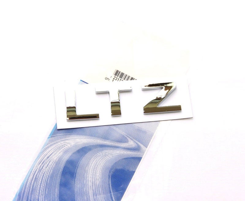 1x شعار OEM LTZ لاسم اللوحة متوافق مع سيلفرادو سييرا تاهو سوبربان لامع 20072018 كروم