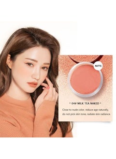 Charm Kiss Loose Powder Blush Air Cushion Blush Natural Blusher Bright Shimmer Face Blush for Cheek Highly Pigmented Blush Makeup Easy to Blend Makeup Blushin, All Day Wear(04#)  - Image 1