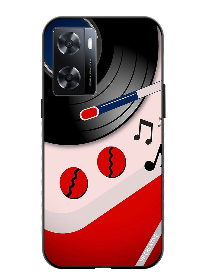 VR CREATIVE Protective Case Cover For Oppo A57/A77s Music Design Multicolour - Image 1