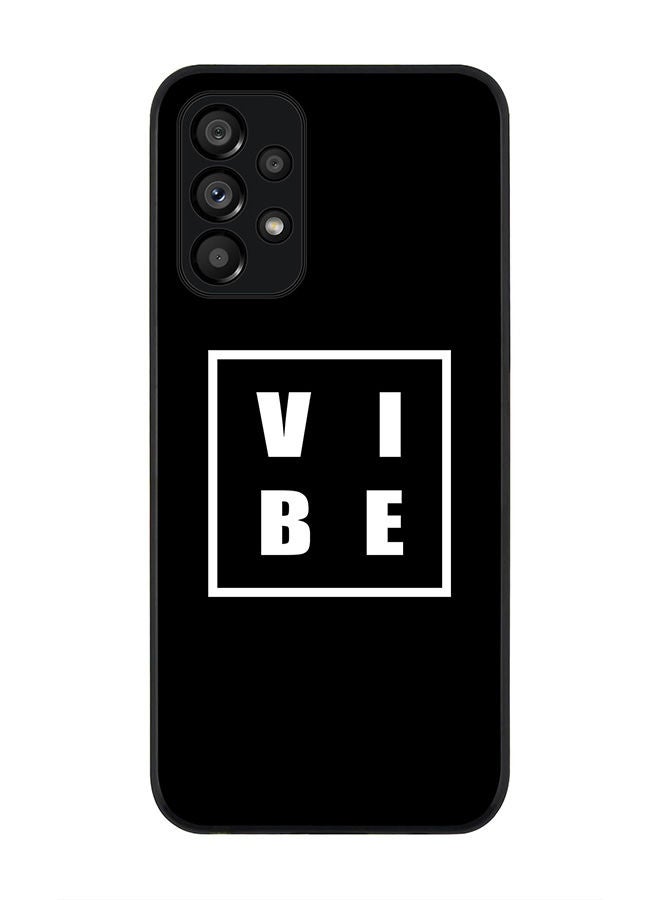 Stylizedd Rugged Black edge case for Samsung Galaxy A23 (LTE/4G) Slim fit Soft Case Flexible Rubber Edges Anti Drop TPU Gel Thin Cover - Vibe - Image 1