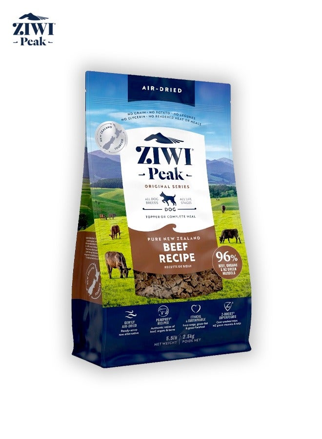 Ziwi Peak طعام الكلاب من لحم البقر المجفف بالهواء - 2.5 كجم - Image 1