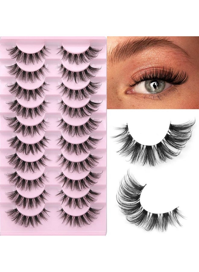 كيروميرو رموش صناعية شفافة، رموش طبيعية، رموش عين القطة الرقيقة، 15 مم، رموش مجعدة على شكل حرف D، شريط تمديد، عبوة رموش من كيروميرو - Image 1