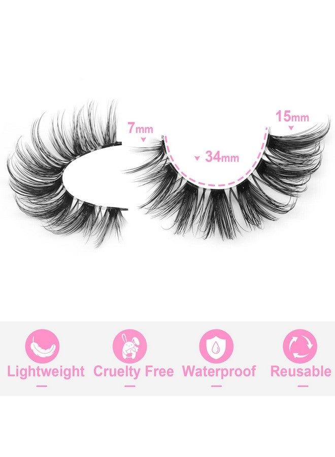 كيروميرو رموش صناعية شفافة، رموش طبيعية، رموش عين القطة الرقيقة، 15 مم، رموش مجعدة على شكل حرف D، شريط تمديد، عبوة رموش من كيروميرو - Image 2