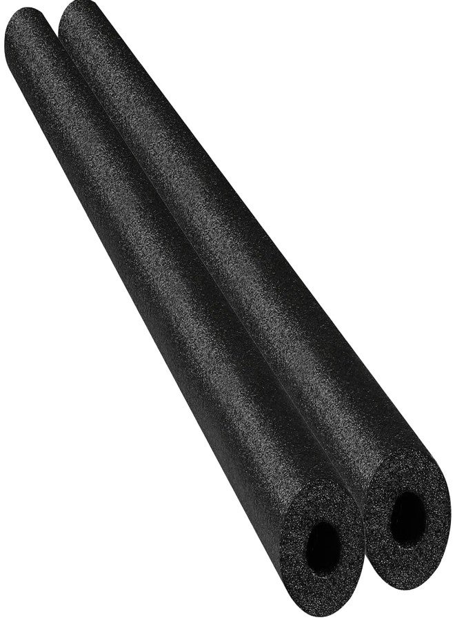 Chochkees Black Floating Pool Noodles Foam Tube 2-Pack, Thick Hollow Noodles for Floating in The Swimming Pool, 52" Inches Long - Image 1