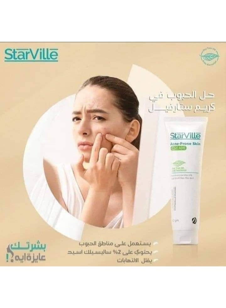 ستارفيل كريم ستارفيل علاج التهابات الجلد المصاحبه لحب شباب الحجم 60 مل - Image 2