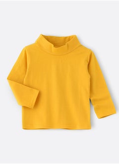 Basic solid turtle neck t-shirt