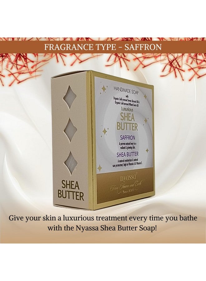Nyassa Shea Butter Natural Bathing Soap| Saffron And Honey| For All Skin Type | 150 Gm - Image 2
