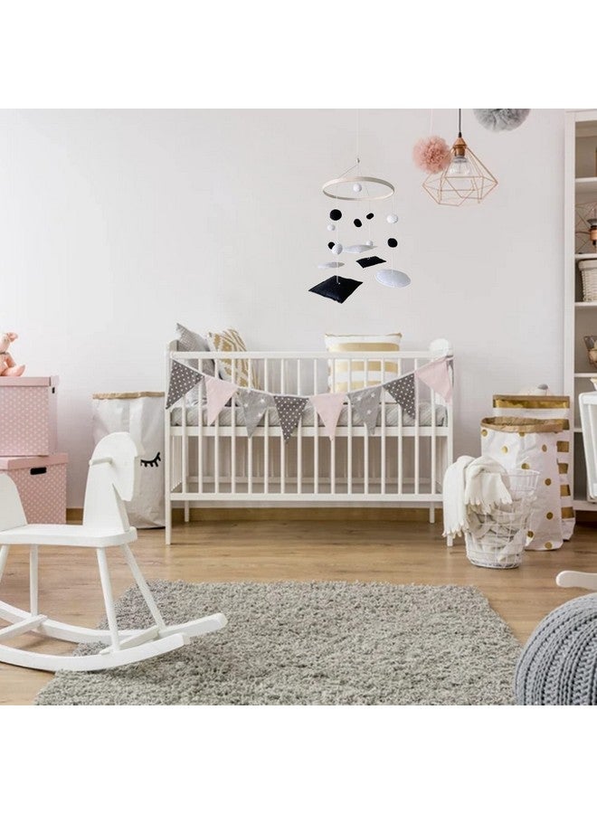 Vlokup Montessori Mobile Black And White Woodland Baby Crib Mobile Neutral Nursery Mobile Decoration For Pack N Play For Baby Boy & Girl - Image 5