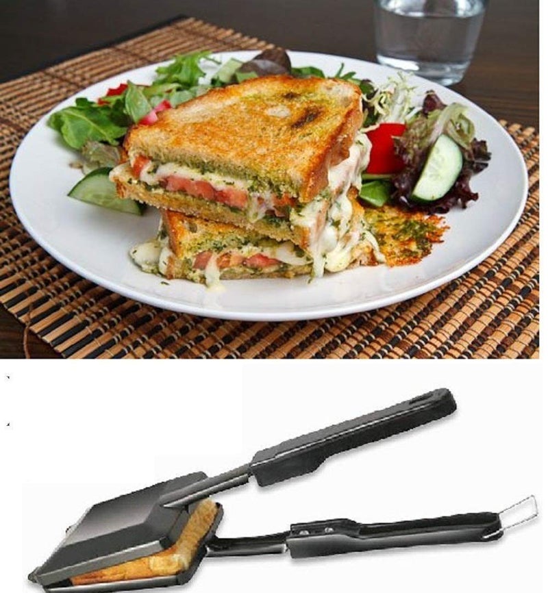 RBGIIT NonStick Duet 2Cut Sandwich Gas Toaster 1 Piece Black - Image 4
