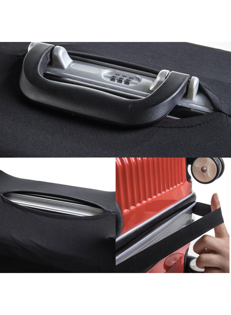Suitcase Protector Water Resistant Trolley Case Protective Cover for Luggage Spandex Washable Travel