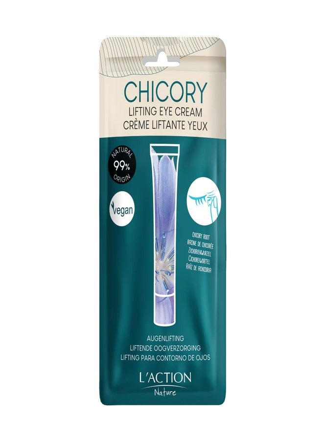 L'Action Paris Lifting Eye Cream, Natural Eye Cream with Chicory Extract for Fine Lines and Wrinkles, Plant-Based Hyaluronic Acid Cream Boosts Elasticity and Smooths Undereye Skin 20ml - Image 1