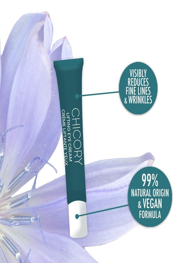 L'Action Paris Lifting Eye Cream, Natural Eye Cream with Chicory Extract for Fine Lines and Wrinkles, Plant-Based Hyaluronic Acid Cream Boosts Elasticity and Smooths Undereye Skin 20ml - Image 2