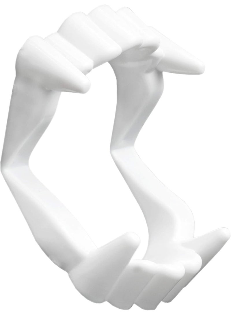 Skeleteen أنياب مصاص الدماء البيضاء من سكيليتين - أسنان دراكولا الحادة لمناسبات الهالوين، هدايا الحفلات واللوازم - عبوة 12 - Image 3