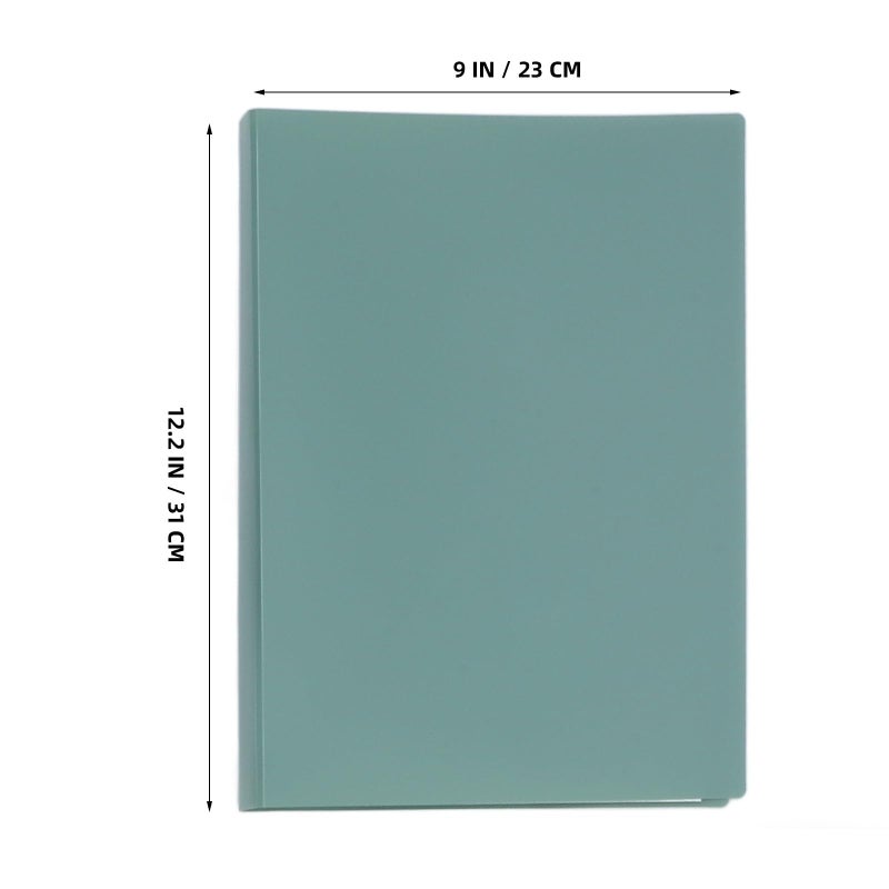 Gradient Green A4 Presentation Folder with Protective Cover 5pcs Expanding Document Organizer - Image 3