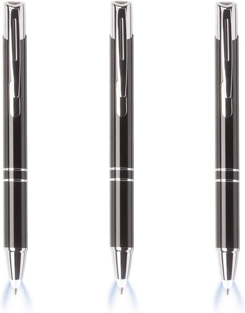 Yacig Lighted Tip Pen - LED Penlight Ballpoint Pen with Light for Writing in the Dark, 3-Pack - Image 1
