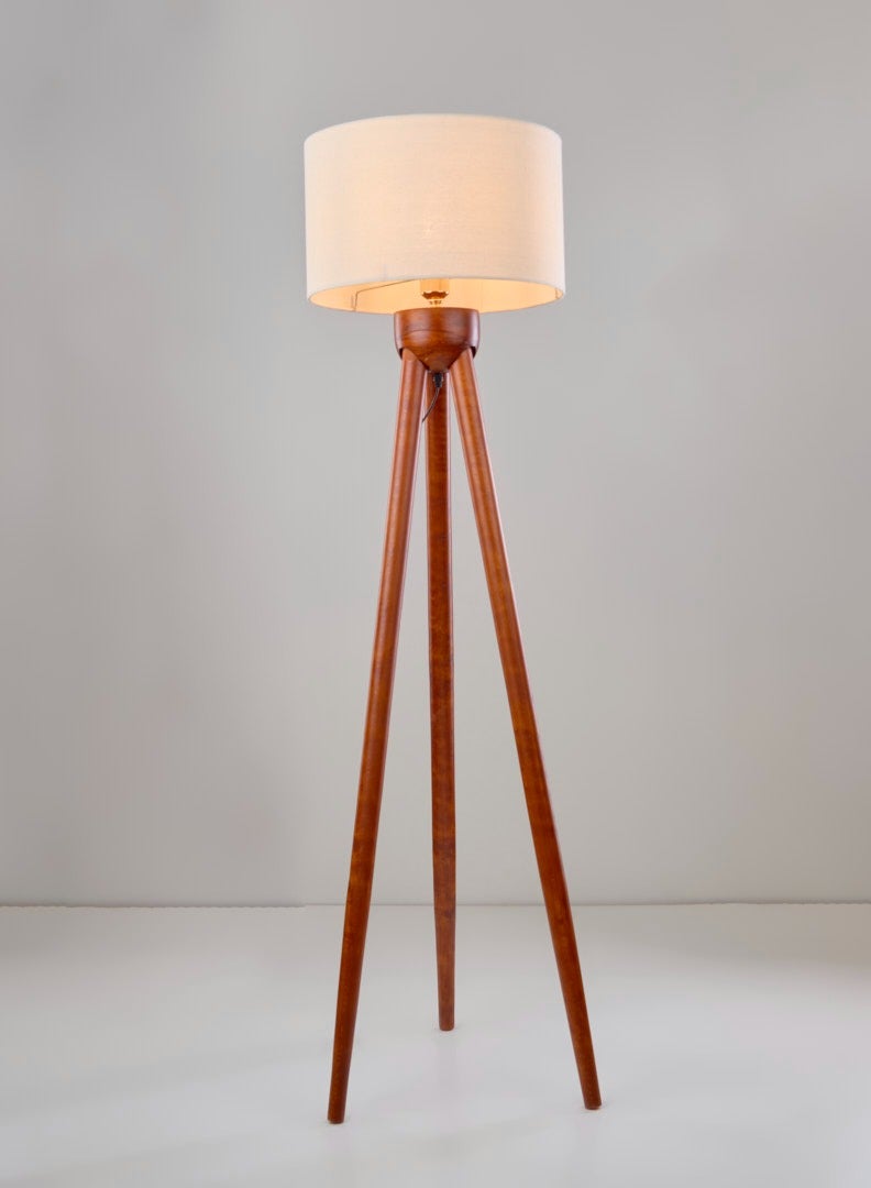 NAGAFA SHOP MODRN DARK RED FLOOR LAMP WFDR-WH-4 - Image 1