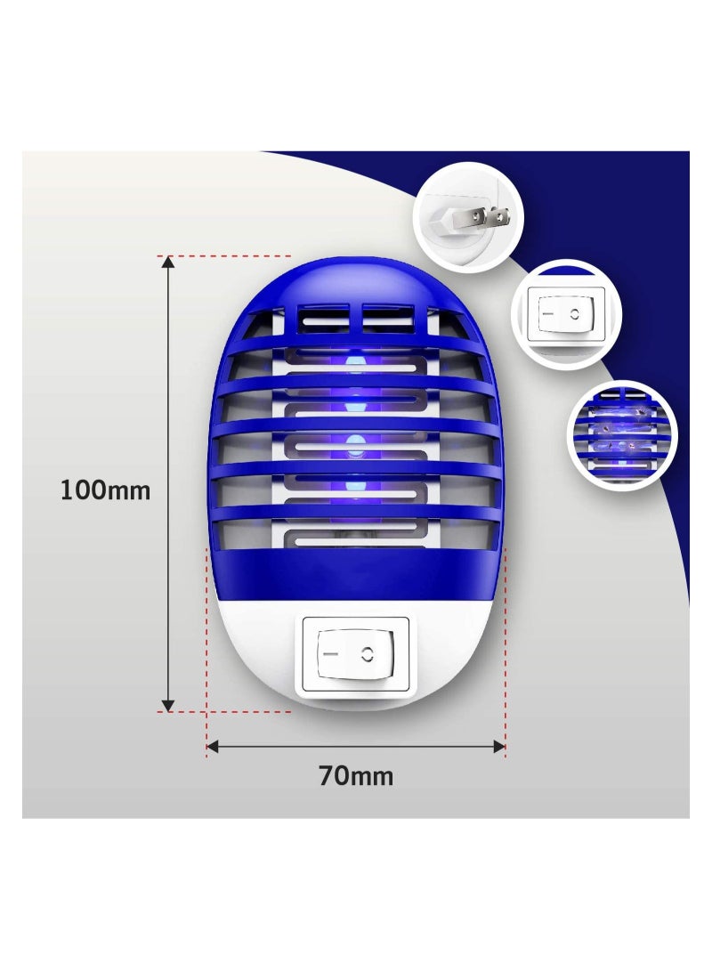KASTWAVE 6 Pack Mosquito Killer, Electronic Fly Zapper, Bug Zapper Indoor, Fruit Fly Trap, Fruit Fly Killer with Blue Light, Safe - Non-Toxic - Silent - Effective Operation UV Insect Killer (EU Plug) - Image 3