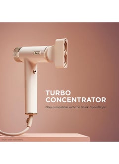 Shark Shark XSKHD3SCA SpeedStyle Turbo Concentrator, Works With Shark SpeedStyle HD3xx Family Only, Styling Tool, for Straight, Wavy, Curly, and Coily Hair, Sleek and Straight Blowout, Stone  - Image 3