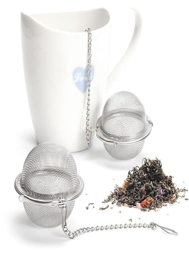 YITOO Stainless Steel Mesh Tea Ball, Extra Fine Mesh Tea Infuser for Loose Leaf Tea, Tea Strainers Tea Infuser Strainer Filters for Tea 3piece set - Image 2