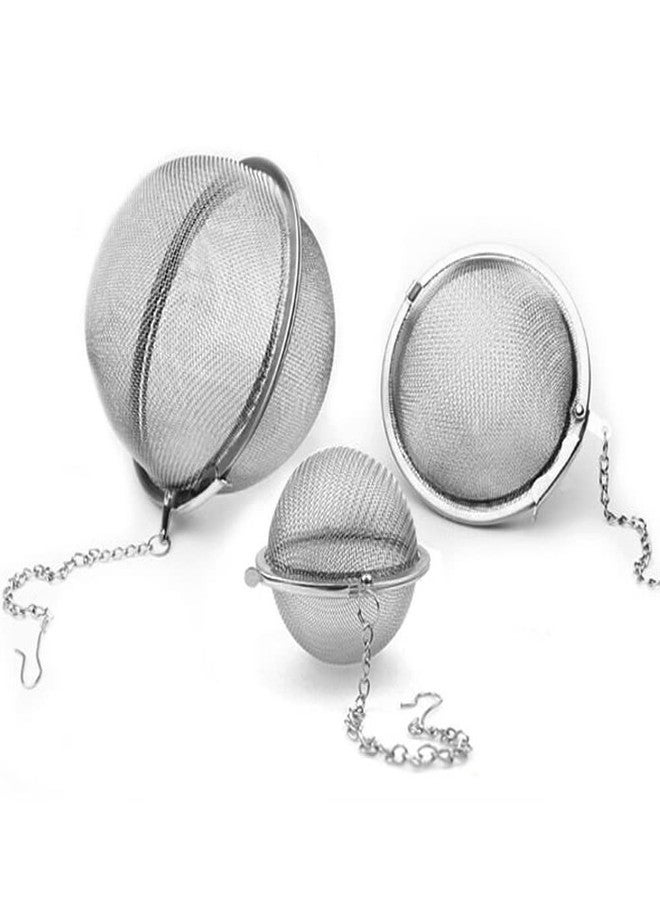 YITOO Stainless Steel Mesh Tea Ball, Extra Fine Mesh Tea Infuser for Loose Leaf Tea, Tea Strainers Tea Infuser Strainer Filters for Tea 3piece set - Image 1