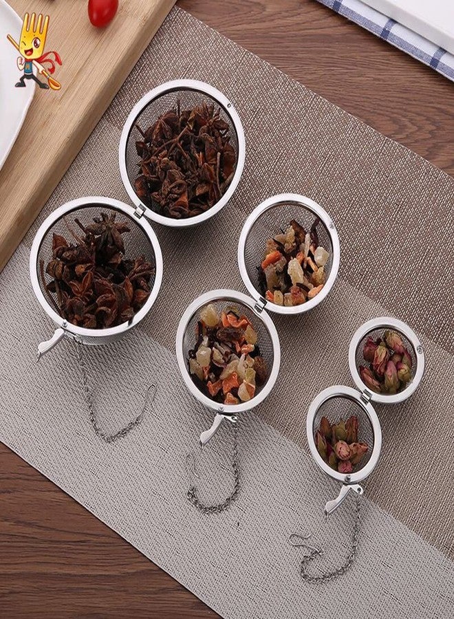 YITOO Stainless Steel Mesh Tea Ball, Extra Fine Mesh Tea Infuser for Loose Leaf Tea, Tea Strainers Tea Infuser Strainer Filters for Tea 3piece set - Image 5