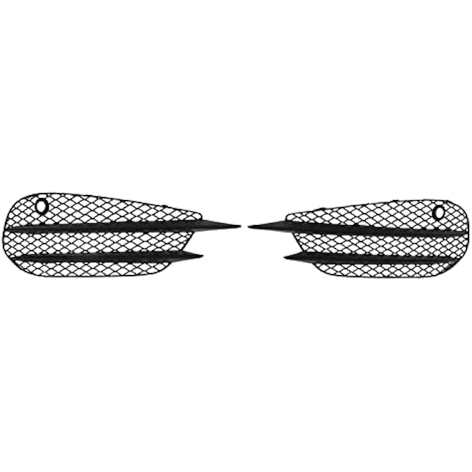 banapoy Front Bumper Fog Light Grille Replacement, ABS 2 Pcs Left Right Car Front Bumper Fog Lamp Trim Cover Compatible with W205 C205 AMG Line 20152018, Accessories - Image 1