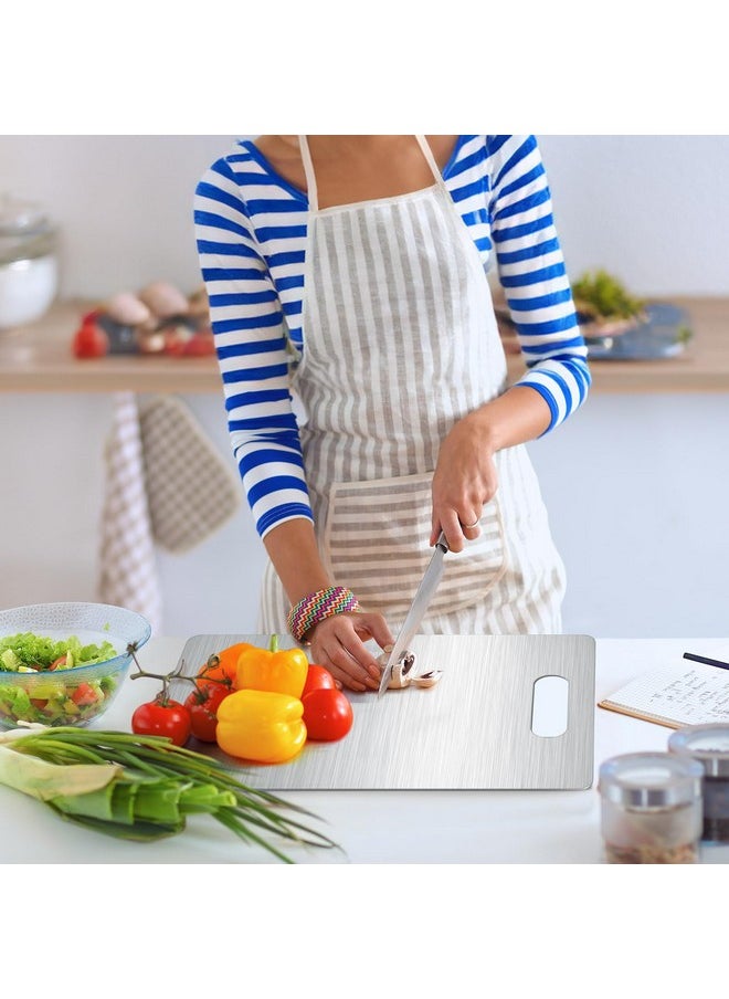 PalkSky Palksky Titanium Cutting Board, Stainless Steel Cutting Board For Kitchen, Titanium Chopping Board - 13.4"L x 9"W  - Image 4