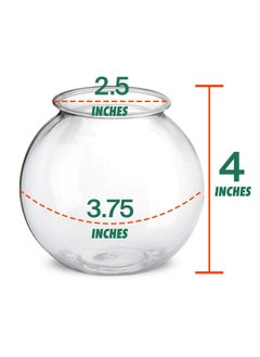 Kicko Kicko Plastic Decorative Fish bowl - Clear Bowls for Game Accessory, Parties or as Vases for Centerpieces - 16 Ounce Disposable Tub for Party Drinks - Ornament or Sweet Treats Holder, 12 Pack  - Image 5