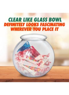 Kicko Kicko Plastic Decorative Fish bowl - Clear Bowls for Game Accessory, Parties or as Vases for Centerpieces - 16 Ounce Disposable Tub for Party Drinks - Ornament or Sweet Treats Holder, 12 Pack  - Image 3