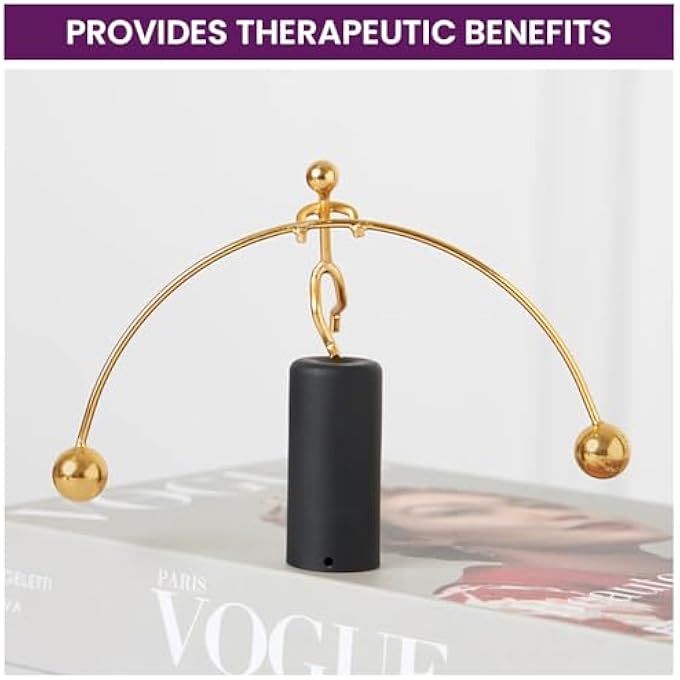 DecorTwist Newton's Balancing Man Stress Relief Perpetual Motion Toy (Pole Balancing) Help You Relax, Hand-Crafted with Love for Home & Office Table Decor Gift - Image 5