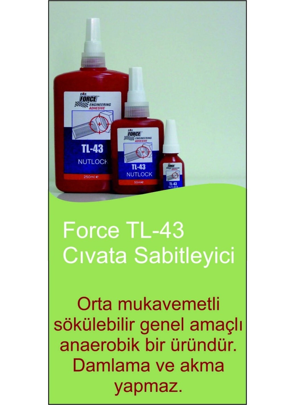 FORCE Tl43 Bolt Securer 50Ml.  - Image 2