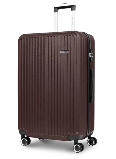 PARAJOHN Cabin Size Lightweight ABS Hardside Spinner Luggage Trolley -20 Inch | Carrying 10KG 8 Wheel Hardshell Suitcase-Coffee