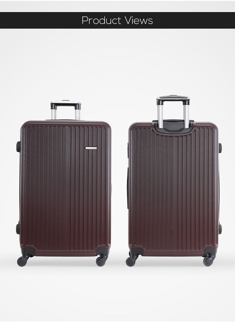 PARAJOHN - Alpha Cabin Size ABS Hardside Spinner Luggage Trolley 20 Inch Coffee - Image 1