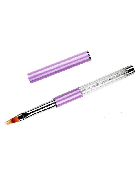 1Pcs Nail Ombre Brush Nail Art Gradient Painting Brush With Rhinestone Handle For Nail Design, For Gel Nails