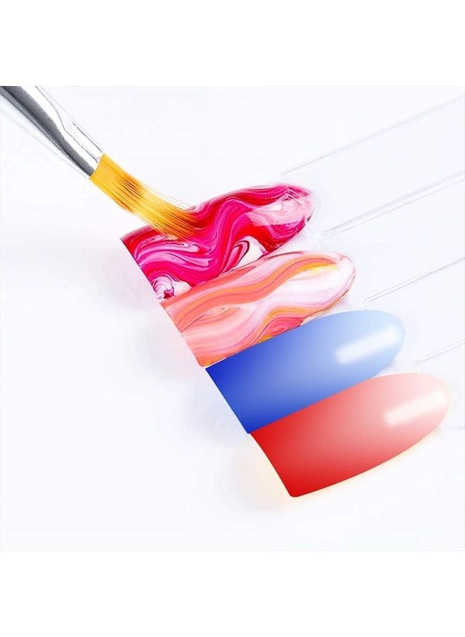 1Pcs Nail Ombre Brush Nail Art Gradient Painting Brush With Rhinestone Handle For Nail Design, For Gel Nails