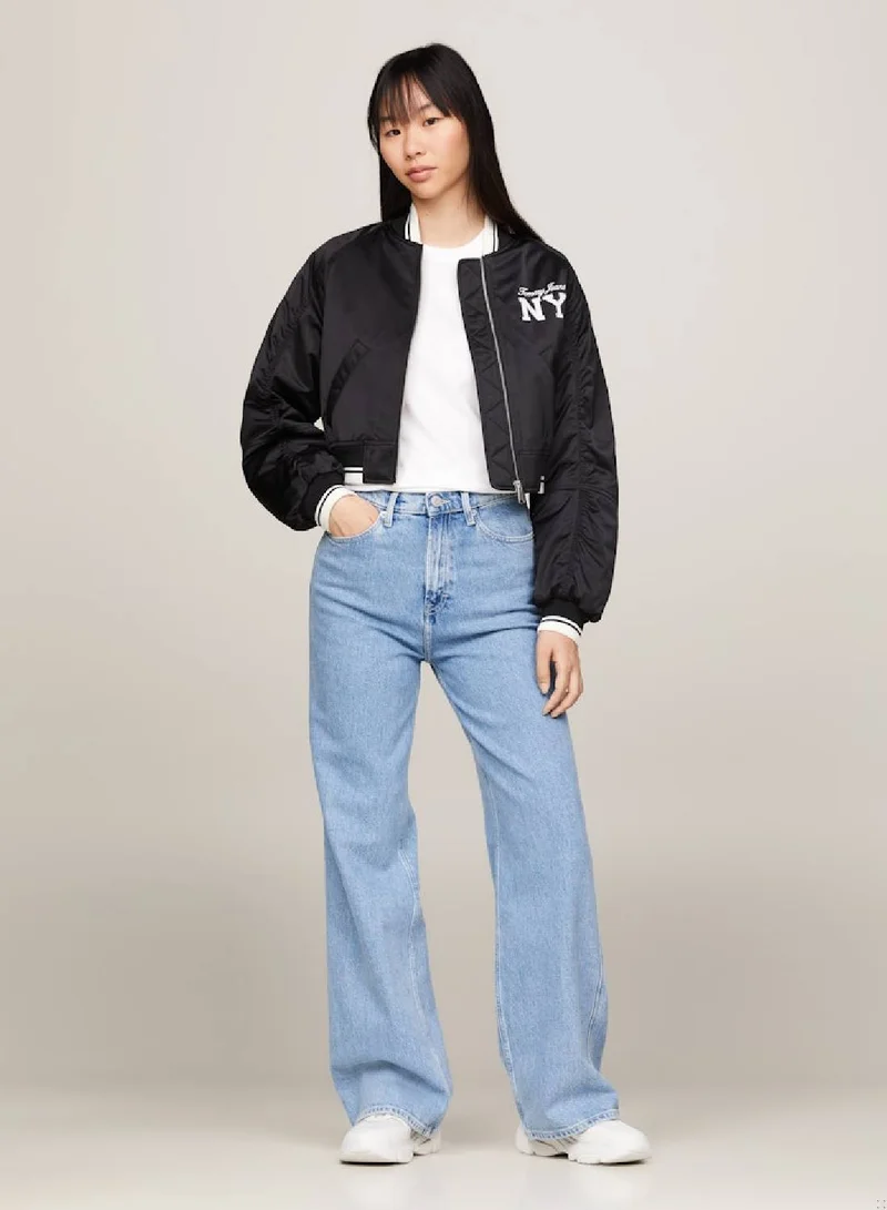 TOMMY JEANS Varsity Satin Padded Bomber Jacket