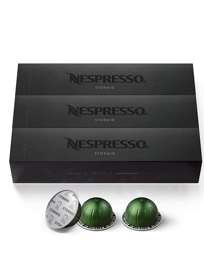نسبرسو كبسولات نسبريسو VertuoLine  Stormio  قهوة محمصة داكنة  30 كبسولة قهوة - Image 1