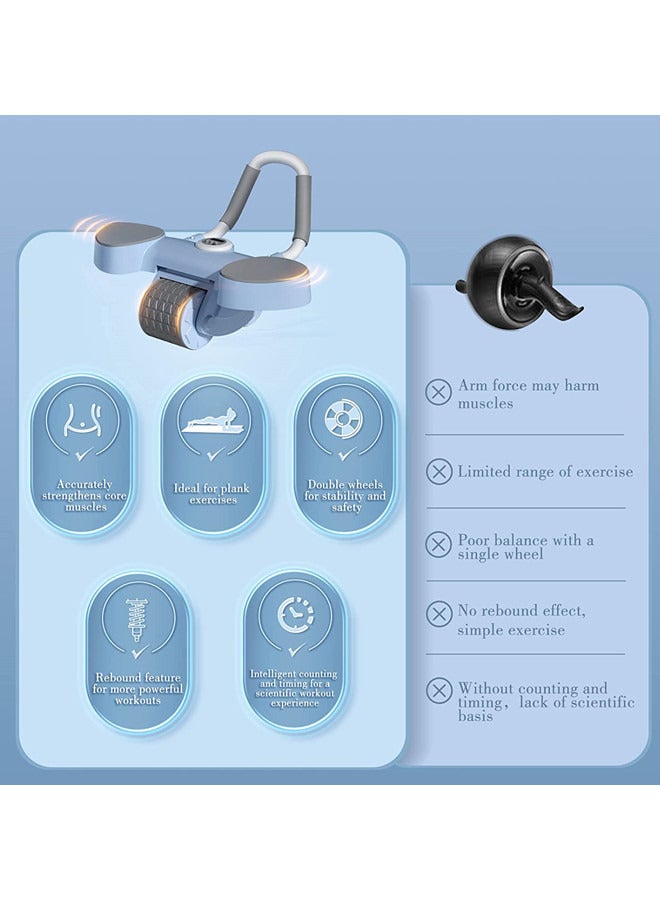 ISank Automatic Rebound Abdominal Wheel, Ab Roller Wheel with Elbow Support, ABs Roller Wheel Core Exercise Equipment. - Image 5