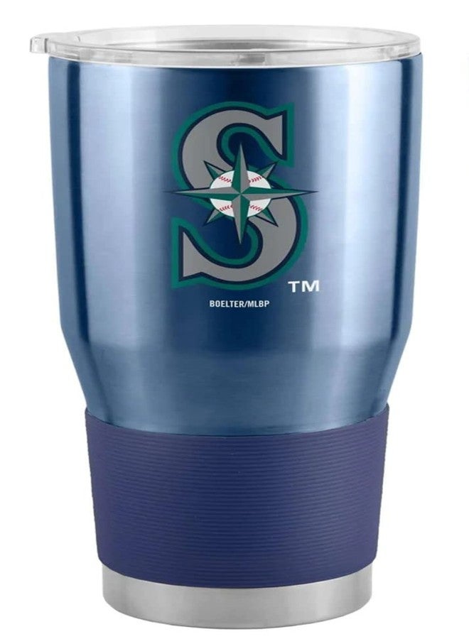 Logo Brands 526-S30T-1: Seattle Mariners 30oz Gameday Stainless Tumbler