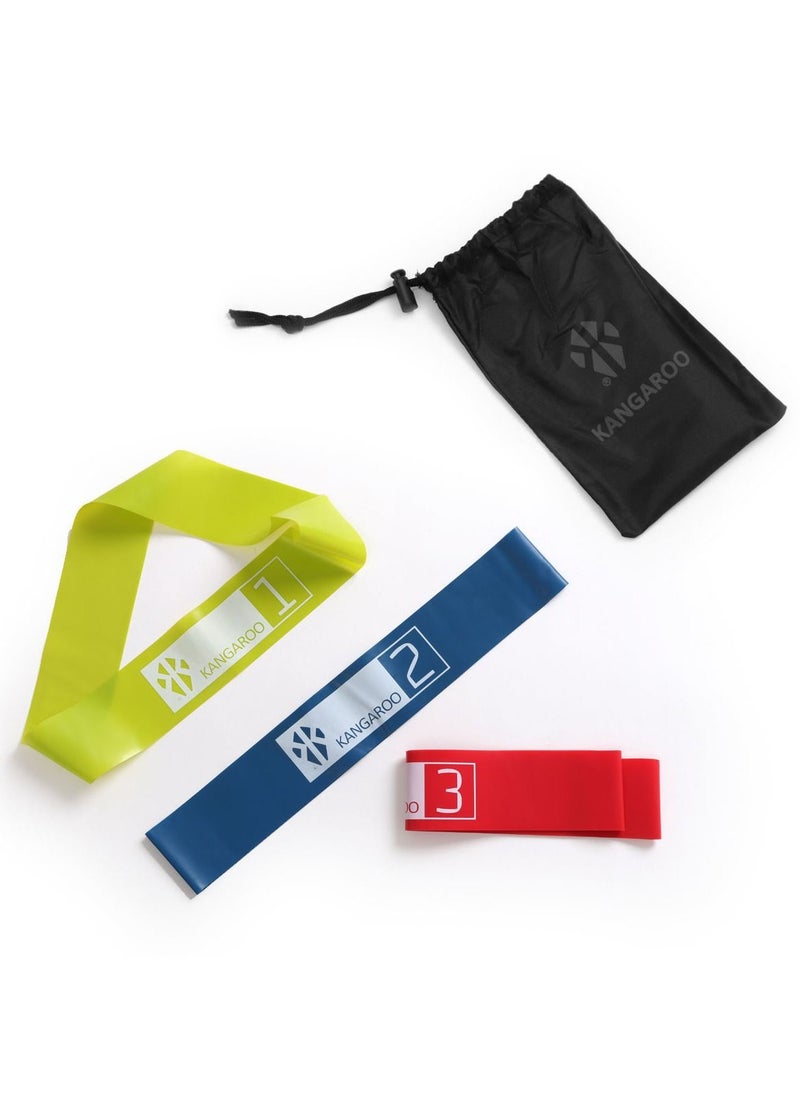 KANGAROO - 3 Level Kangaroo Resistance Bands Set Made of pure non-recycled rubber - Image 1