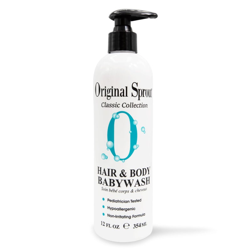 Original Sprout Original Sprout Baby Shampoo and Body Wash Hypoallergenic Formula with Organic Calendula Rosemary for Sensitive Hair Skin 12 oz Bottle
